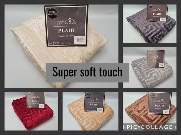 Beau Maison Dubbeldikke Deken | Plaid Antraciet