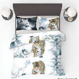 Refined Bedding Dekbedovertrek Snow Leopard