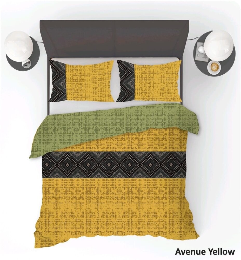 Refined Bedding Avenue Yellow Duvet Cover