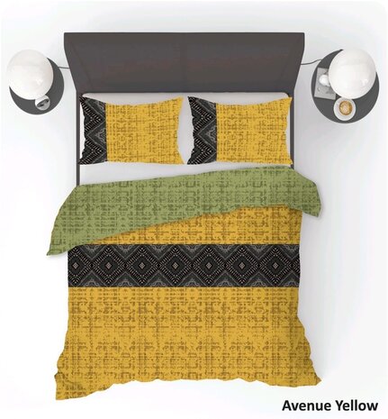 Refined Bedding Avenue Gelber Bettbezug