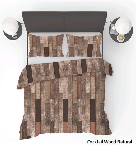 Refined Bedding Cocktail Wood Naturel Dekbedovertrek Refined Bedding Cocktail Wood Naturel Dekbedovertrek