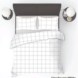 Refined Bedding Bettbezug Lino Weiß