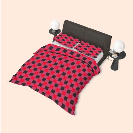Refined Bedding Nordischer roter Bettbezug Refined Bedding Nordischer roter Bettbezug