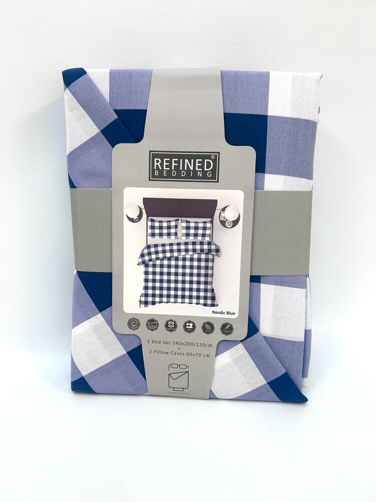 Refined Bedding Nordic Blauw Dekbedovertrek