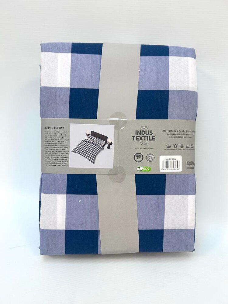 Refined Bedding Nordic Blauw Dekbedovertrek