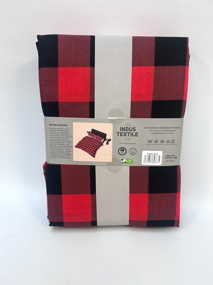 Refined Bedding Nordic Red Duvet Cover