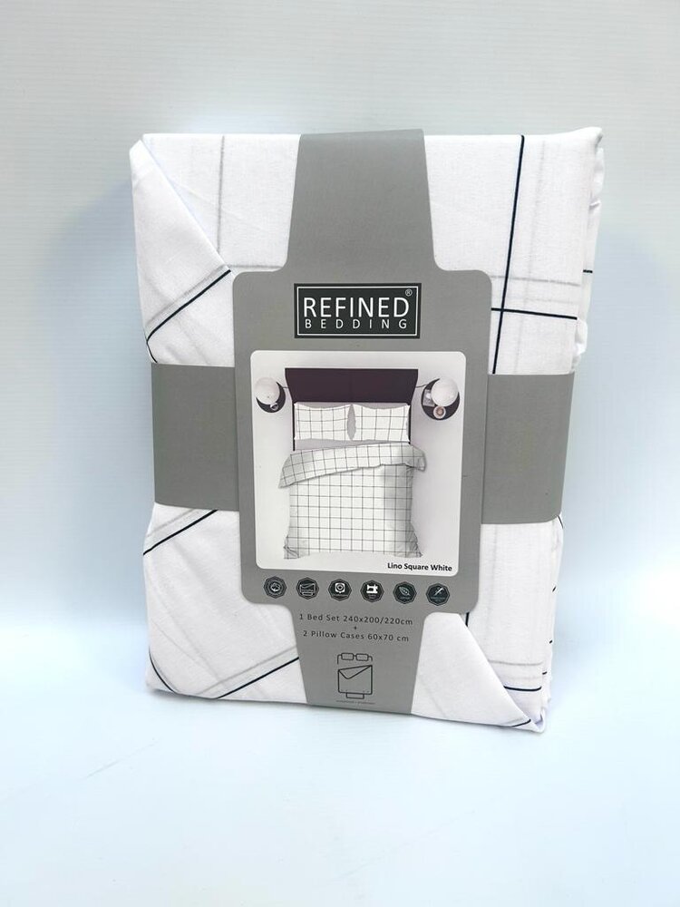 Refined Bedding Lino Dekbedovertrek Wit