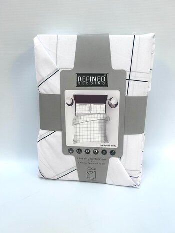 Refined Bedding Lino Bettbezug Weiß Refined Bedding Lino Bettbezug Weiß