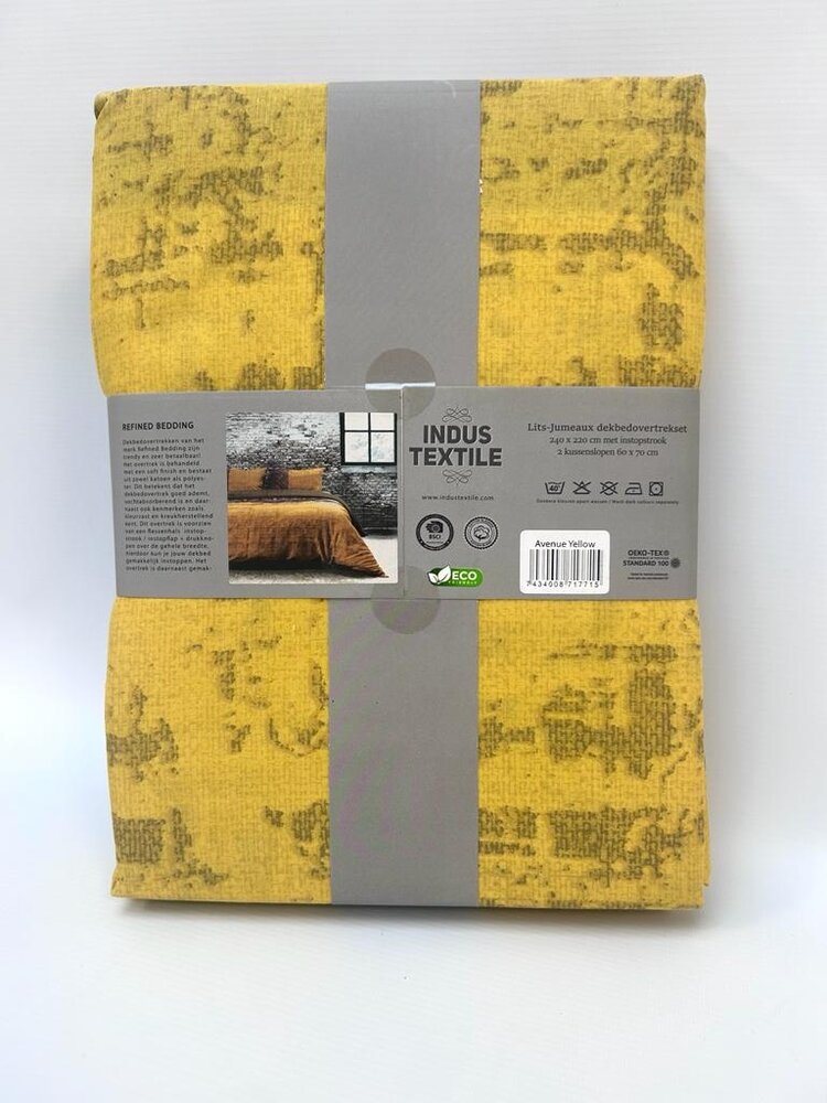 Refined Bedding Avenue Yellow Duvet Cover