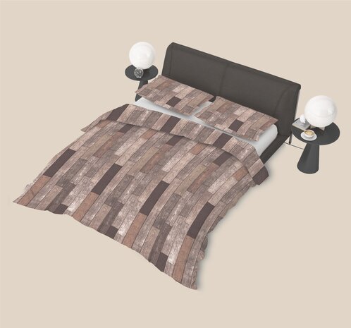 Refined Bedding Cocktail Wood Naturel Dekbedovertrek Refined Bedding Cocktail Wood Naturel Dekbedovertrek