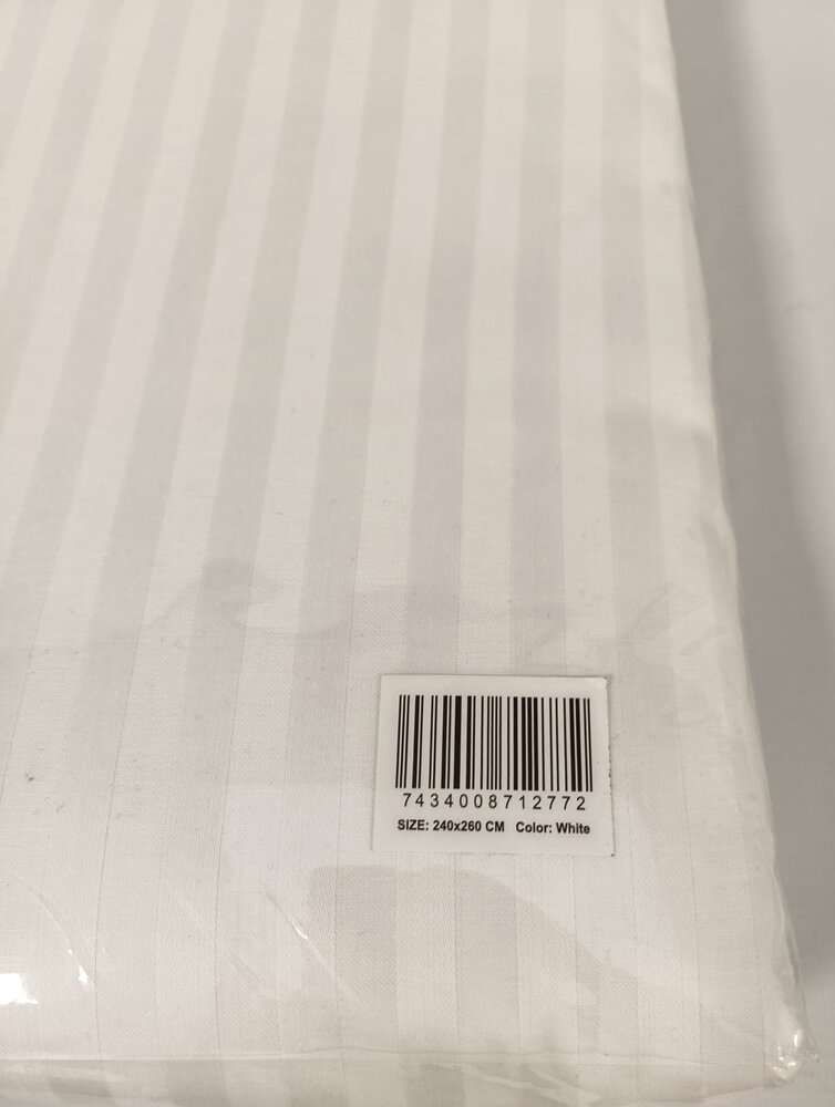 Beau Maison Hotellinnen Wit Satin Stripe (bulk packing) Beau Maison Hotellinnen Wit Satin Stripe (bulk packing)