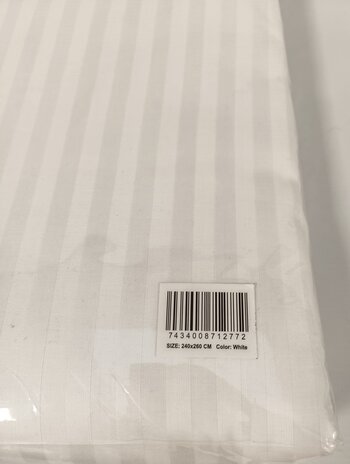 Beau Maison Hotellinnen Wit Satin Stripe (bulk packing) Beau Maison Hotellinnen Wit Satin Stripe (bulk packing)