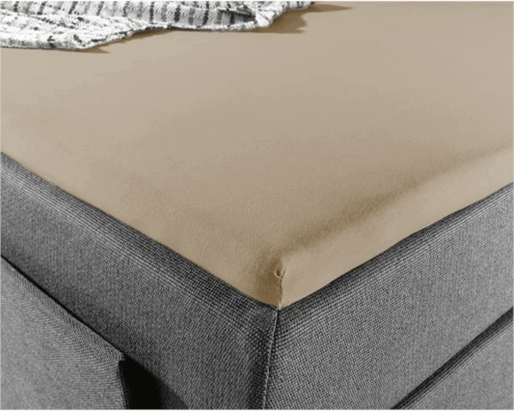 Suite Sheets SALE Split Topper Jersey Fitted Sheet Taupe