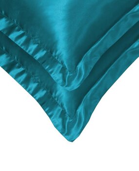 Beauty Silk Satin-Kissenbezüge Aqua