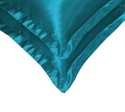 Beauty Silk Satin-Kissenbezüge Türkis | 2 Stück Aqua Beauty Silk Satin-Kissenbezüge Türkis | 2 Stück Aqua