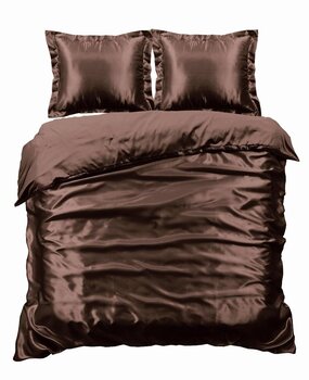 Beauty Silk Duvet cover Satin Brown Beauty Silk Duvet cover Satin Brown