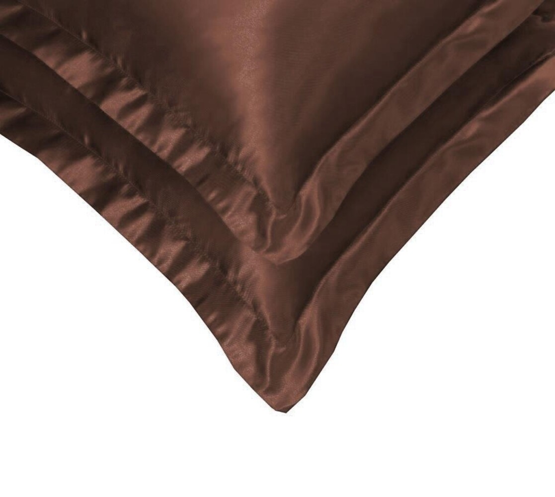 Beauty Silk Shiny Satin Duvet Cover Brown