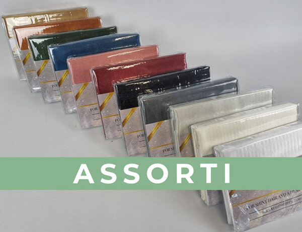 Beauty Silk Kussenslopen Satijn Assorti Beauty Silk Kussenslopen Satijn Assorti