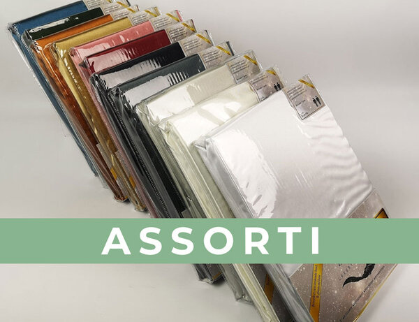 Beauty Silk Satin fitted sheet Assorti Beauty Silk Satin fitted sheet Assorti