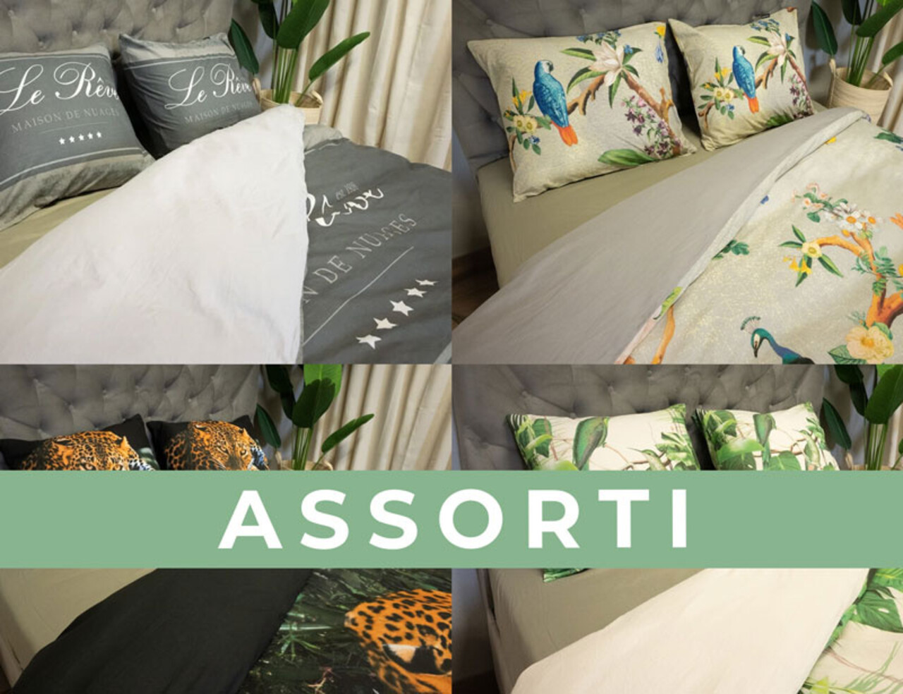 Inspirations Katoenen dekbedovertrek assorti