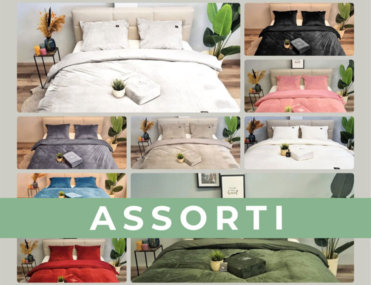 Beau Maison Velvet Duvet Cover Assorti