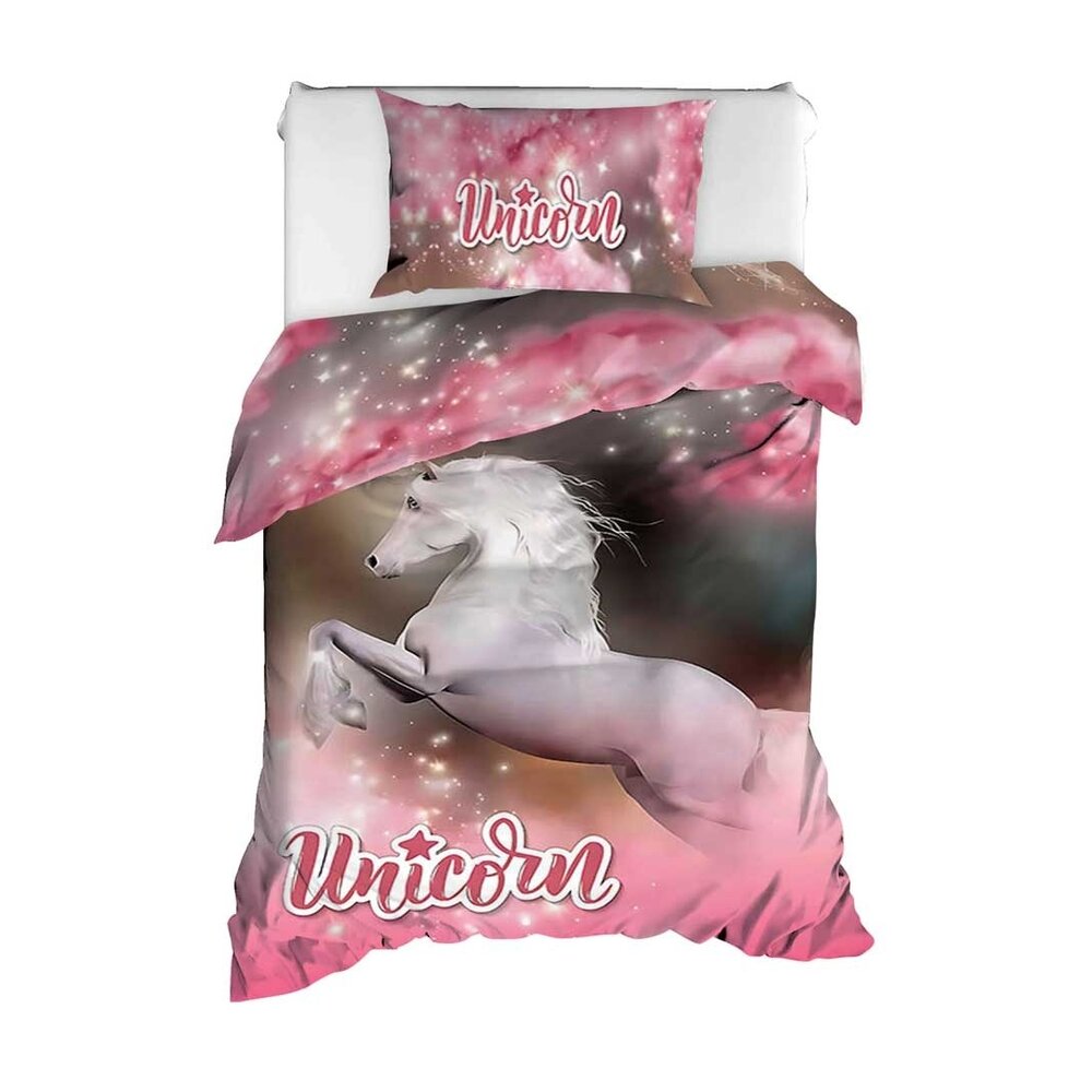 Unicorn Duvet Cover Cotton Satin Indus Textile