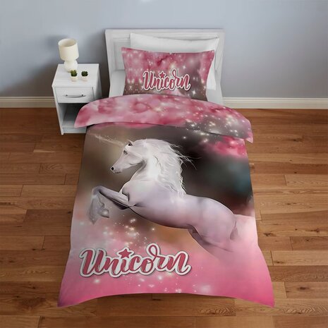 Beau Maison Satin Duvet Cover Unicorn - Children's Duvet Cover
