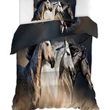Beau Maison Horse Duvet Cover Cotton Satin