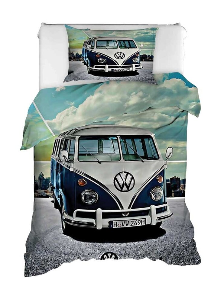 Beau Maison Satin Duvet Cover Volkswagen Van Beau Maison Satin Duvet Cover Volkswagen Van