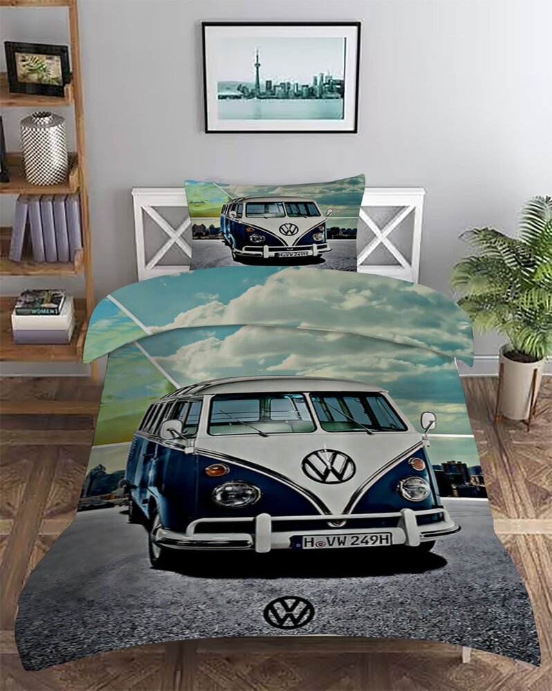 Beau Maison Satin-Bettbezug Volkswagen Van