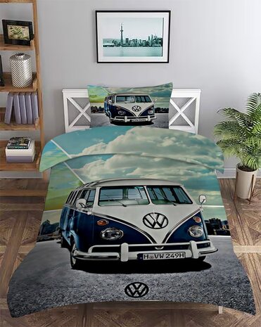 Beau Maison Satin-Bettbezug Volkswagen Van