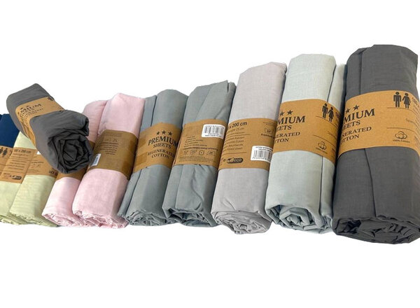 Stock Fitted Sheet Cotton Assorted (roll) - Recycled Cotton Stock Fitted Sheet Cotton Assorted (roll) - Recycled Cotton