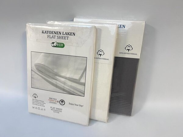 Suite Sheets Laken Baumwolle Off White