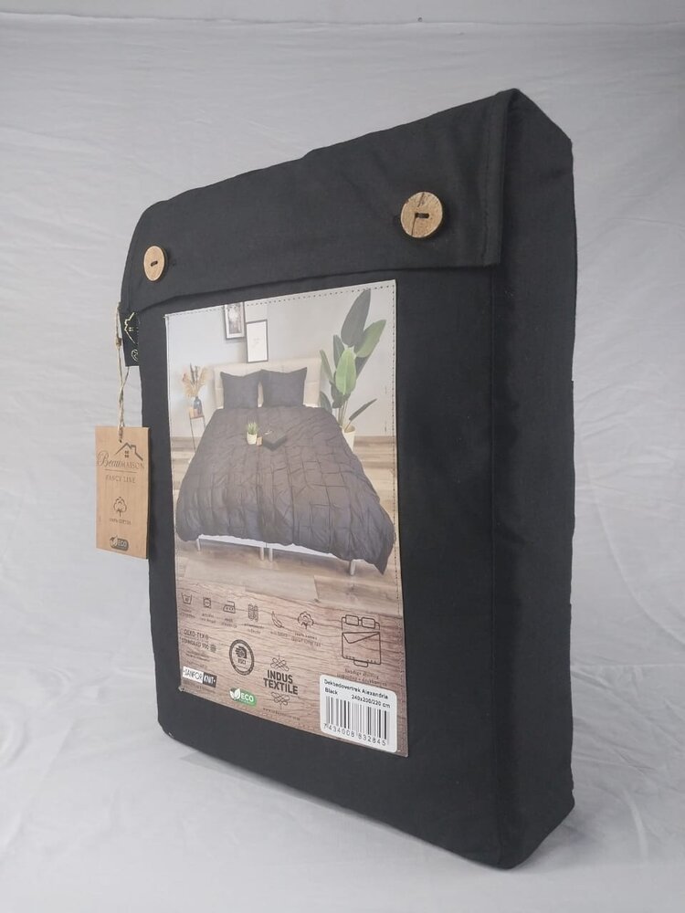 Beau Maison Dekbedovertrek Alexandria Black