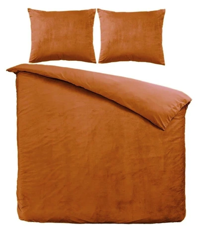 Beau Maison Velvet Duvet Cover Caramel Latte