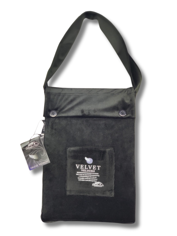 Beau Maison Bettbezug Samt Schwarz/Schwarz Beau Maison Bettbezug Samt Schwarz/Schwarz