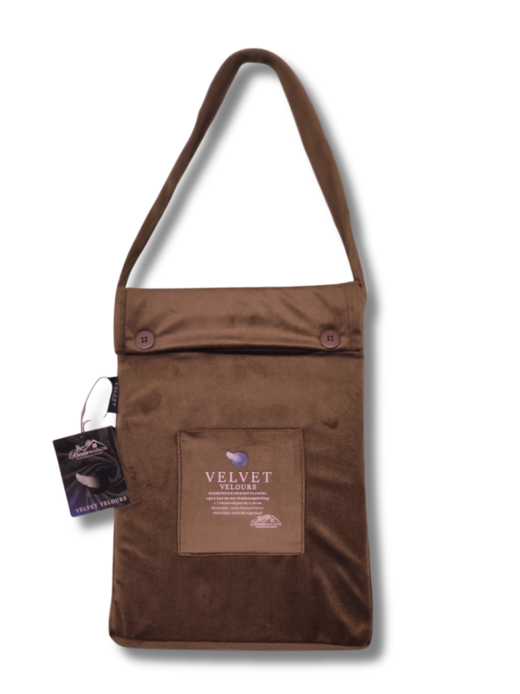 Beau Maison Samt-Bettbezug, Kaffeebraun