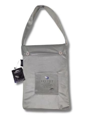 Beau Maison Samt-Bettbezug in Grau