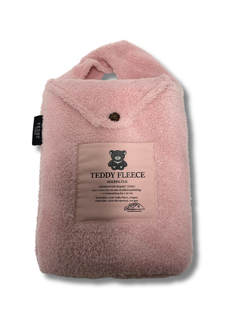Beau Maison Teddyfleece-Bettbezug Rosa Beau Maison Teddyfleece-Bettbezug Rosa
