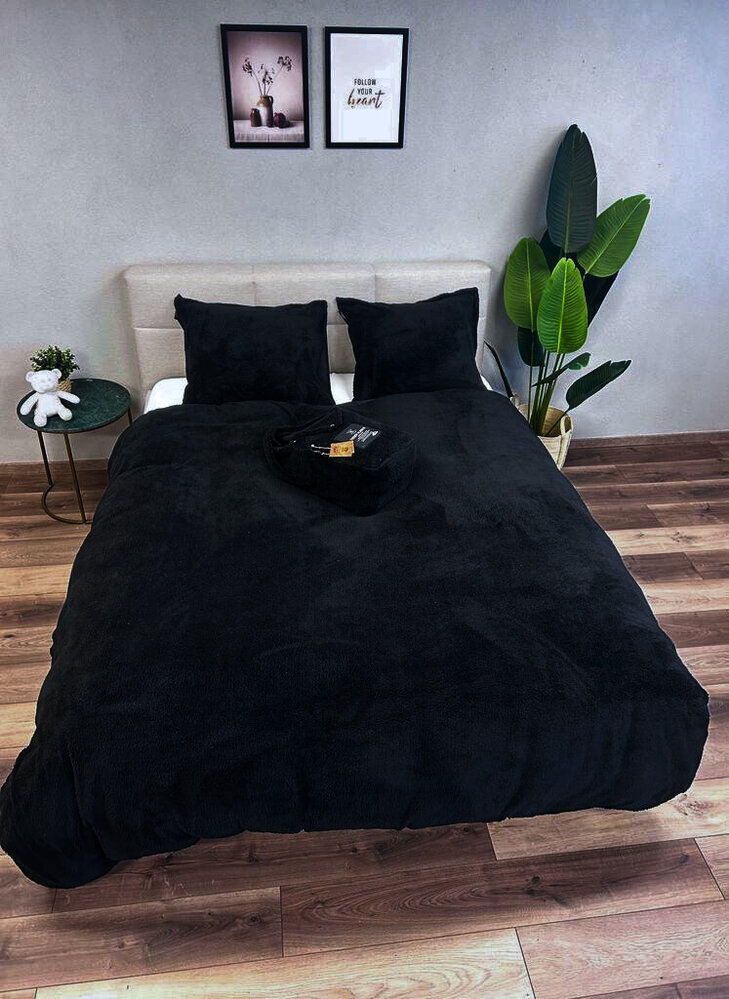 Beau Maison Teddy Fleece duvet cover Black Beau Maison Teddy Fleece duvet cover Black
