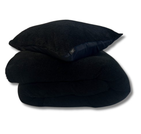 Beau Maison Zwart Teddy Dekbedovertrek Beau Maison Beau Maison Zwart Teddy Dekbedovertrek Beau Maison