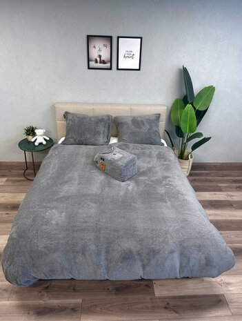 Beau Maison Teddy Fleece duvet cover Gray