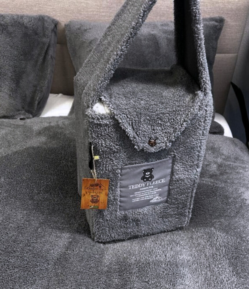 Beau Maison Teddy Fleece duvet cover Gray