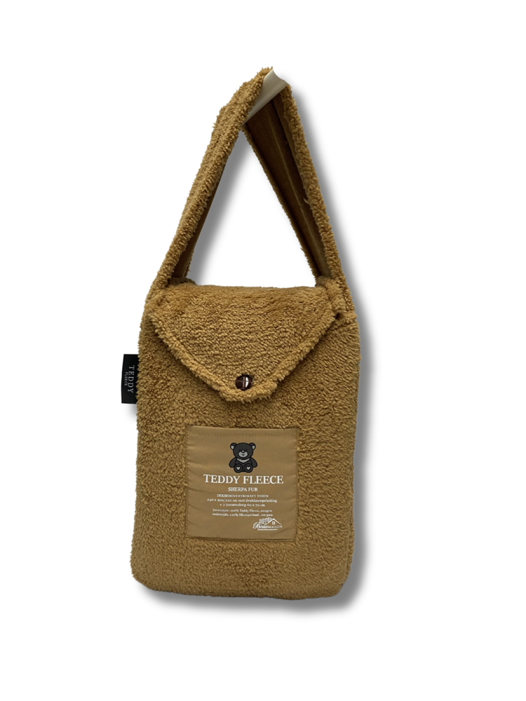 Beau Maison Teddyfleece-Bettbezug Caramel Latte