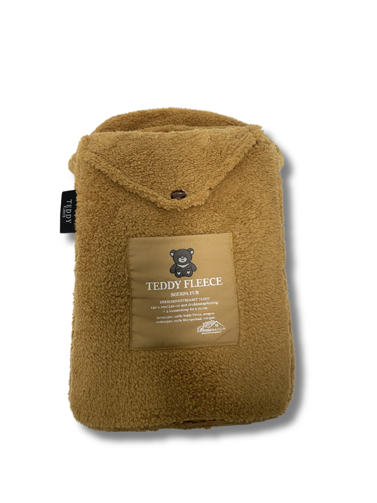 Beau Maison Teddy Fleece duvet cover Caramel Latte