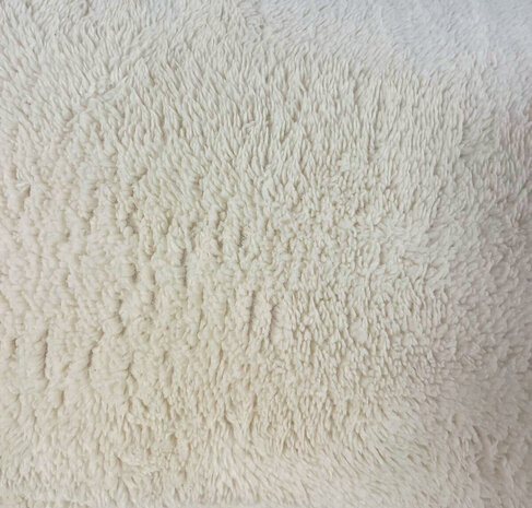 Beau Maison Teddy Fleece Duvet Cover Pearl White