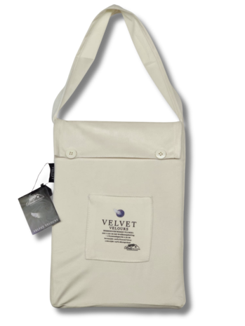 Beau Maison Velvet Duvet Cover Pearl White Velvet/Velour