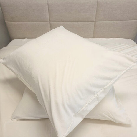Beau Maison Velvet Duvet Cover Pearl White Velvet/Velour