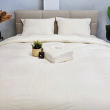 Beau Maison Velvet Duvet Cover Pearl White