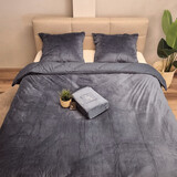 Beau Maison Velvet Duvet Cover Anthracite